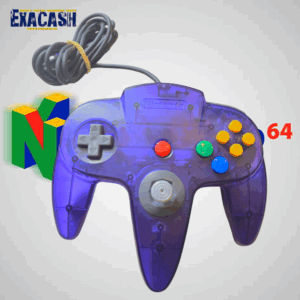 Manettes Nintendo 64 Violette Transparente