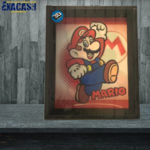 Cadre Mario / Yoshi Nintendo Effet Animé 3D