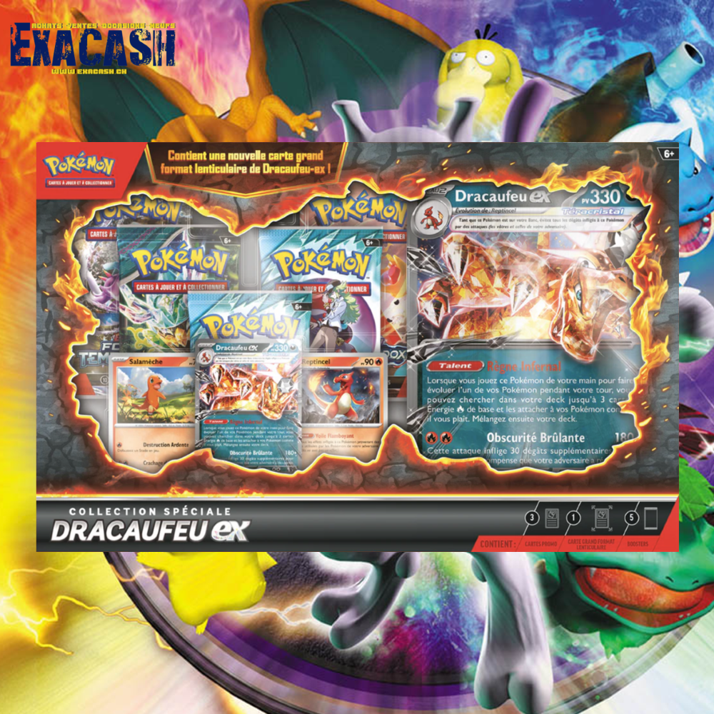 Carte à collectionner Pokemon Coffret Dracaufeu--ex
