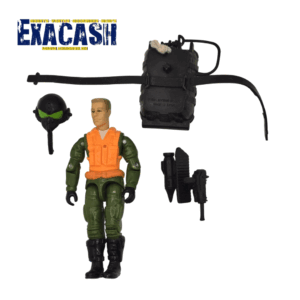 Figurine Gi Joe Street Fighters : Boneco Guile Air Assault Trooper