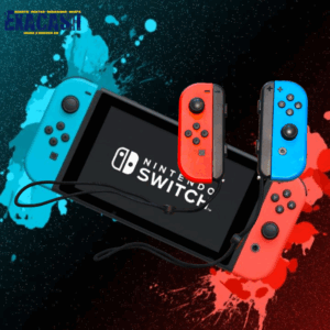 Nintendo - Joy-Con Bleu et Rouge + Dragon
