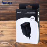 Onit USB-Wandladegerät Dual 1C1A 25 W GaN Noir