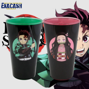 2 Grands Verres - Démon Slayer Tanjiro & Nezuko (473 ml) (Neuf)