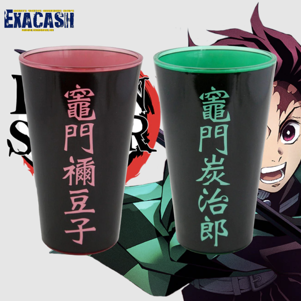 2 Grands Verres - Démon Slayer Tanjiro & Nezuko (473 ml) (Neuf) – Image 2