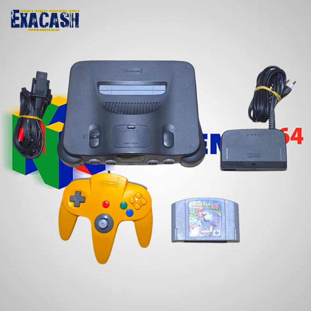 Nintendo 64 Noir + Mario Kart – Image 2
