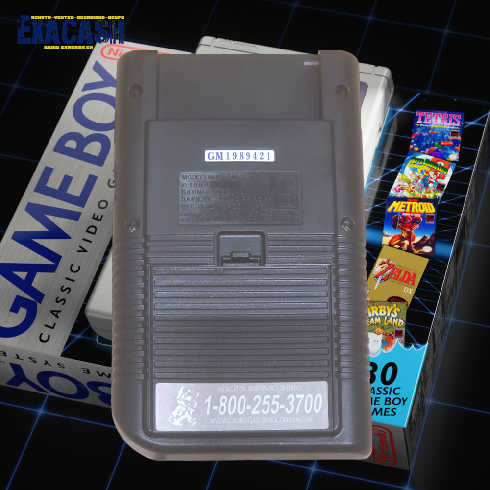 ID : 8996 Nintendo Game Boy Classic Noir avec un écran IPS – Image 2